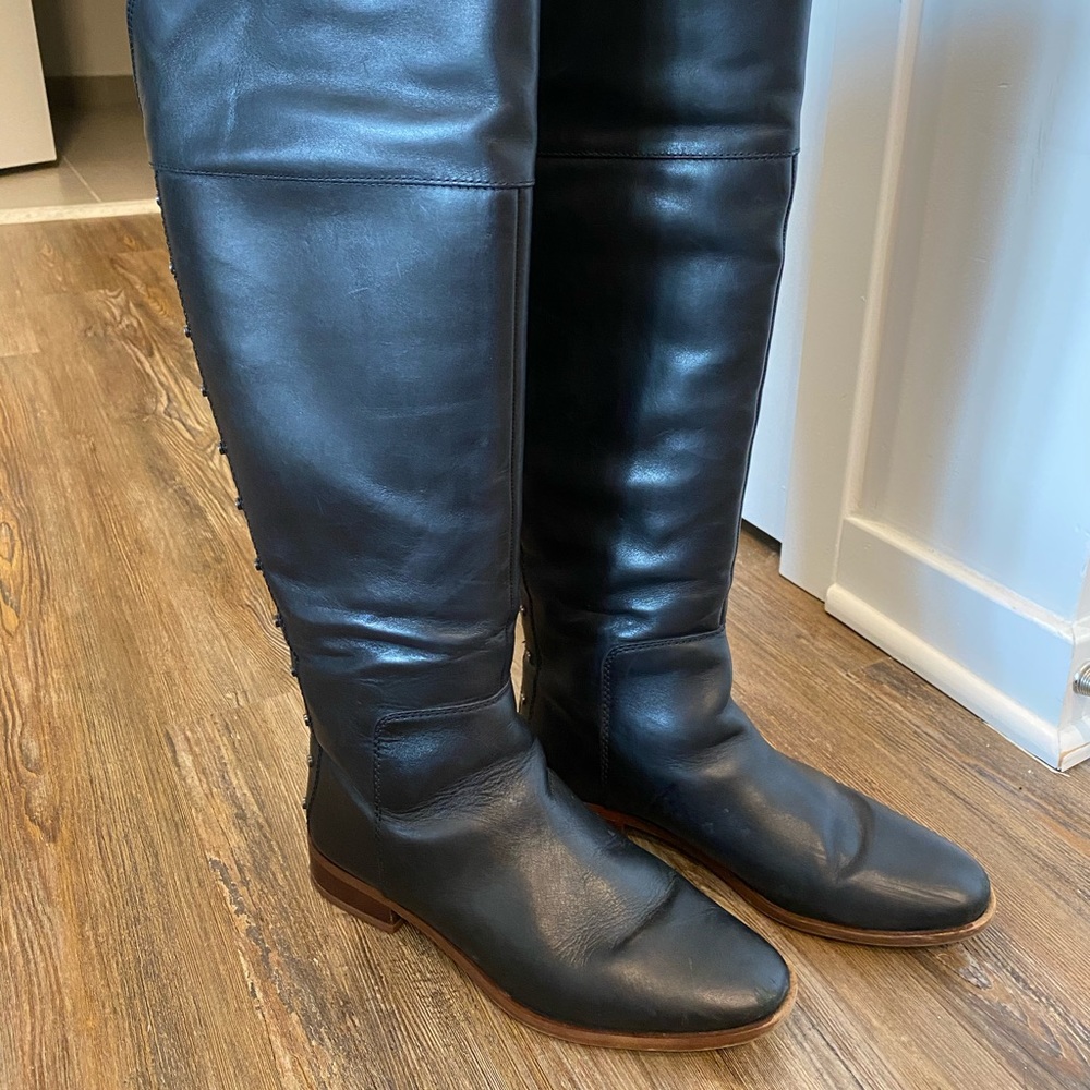 Franco Sarto over the knee boots black leather